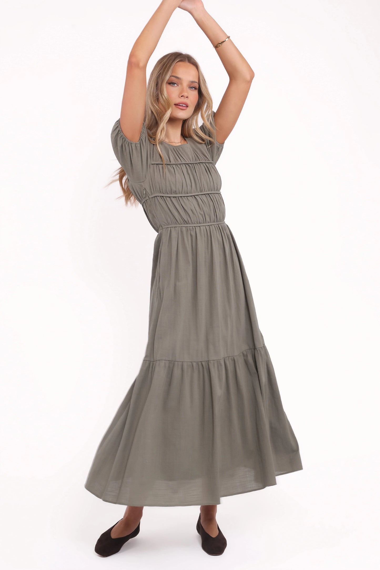 Deloria Maxi Dress - Olive