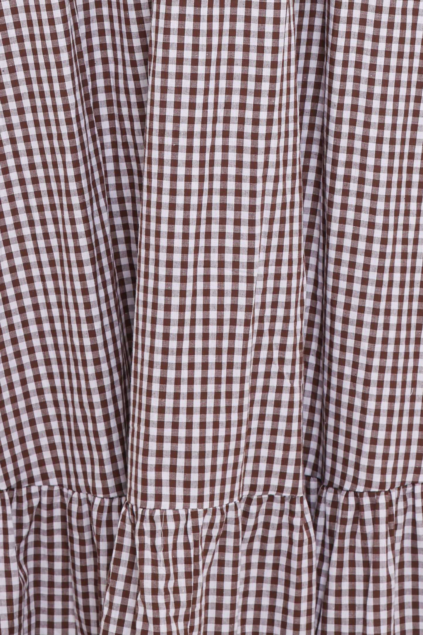 Reid Maxi Dress - Brown Gingham