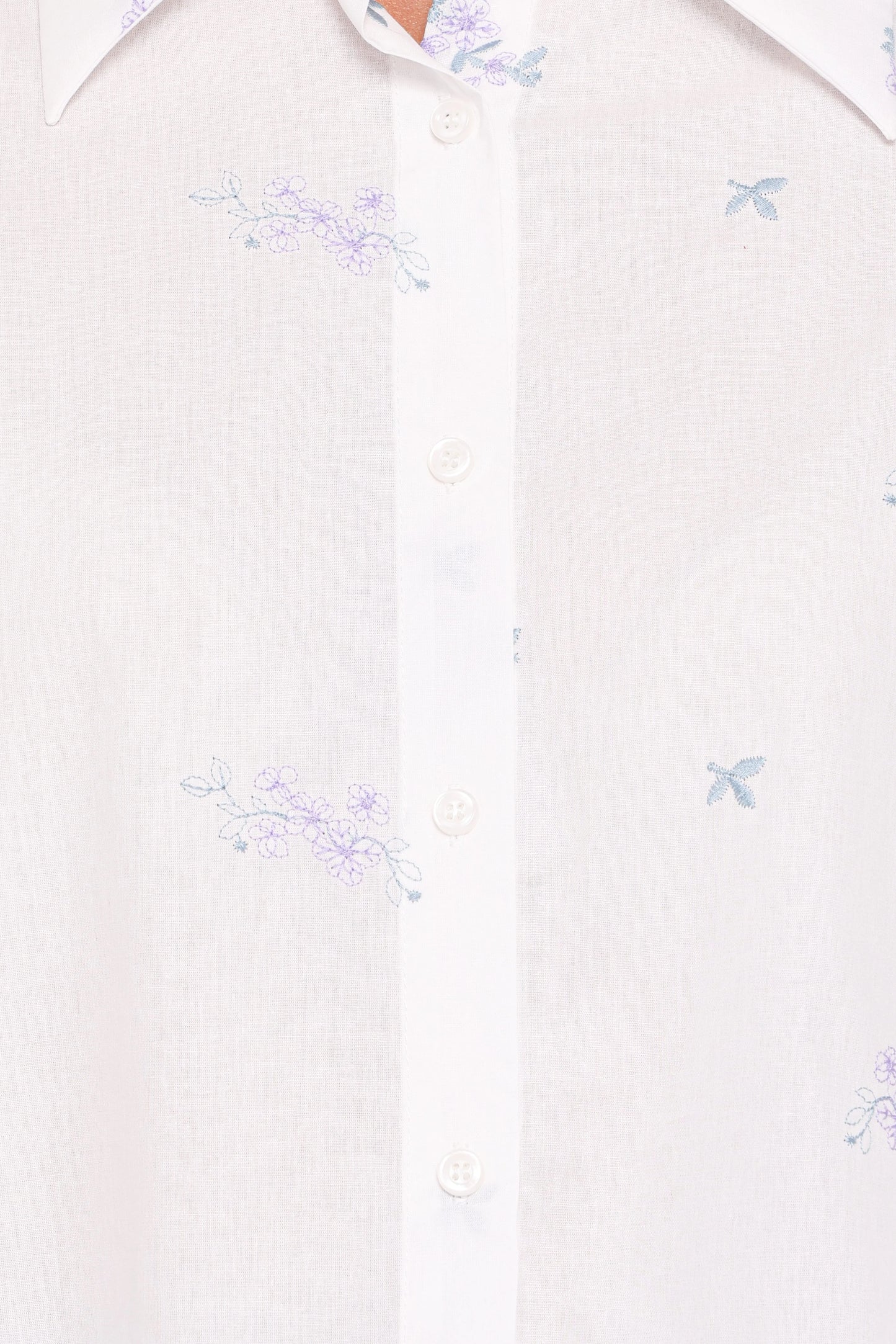 Luneth Button Up Blouse - White