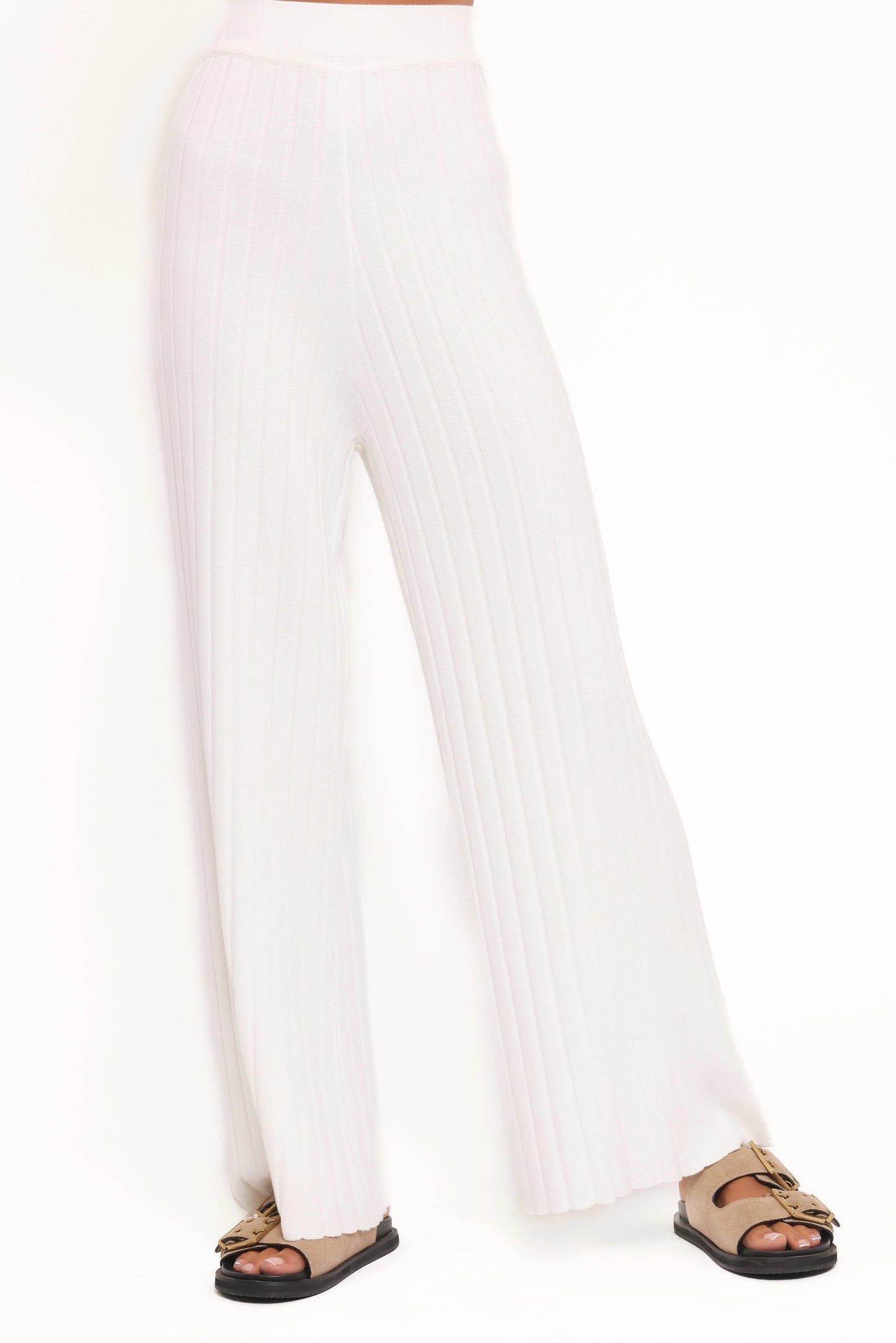 Alix Ribbed Knit Set - Cream