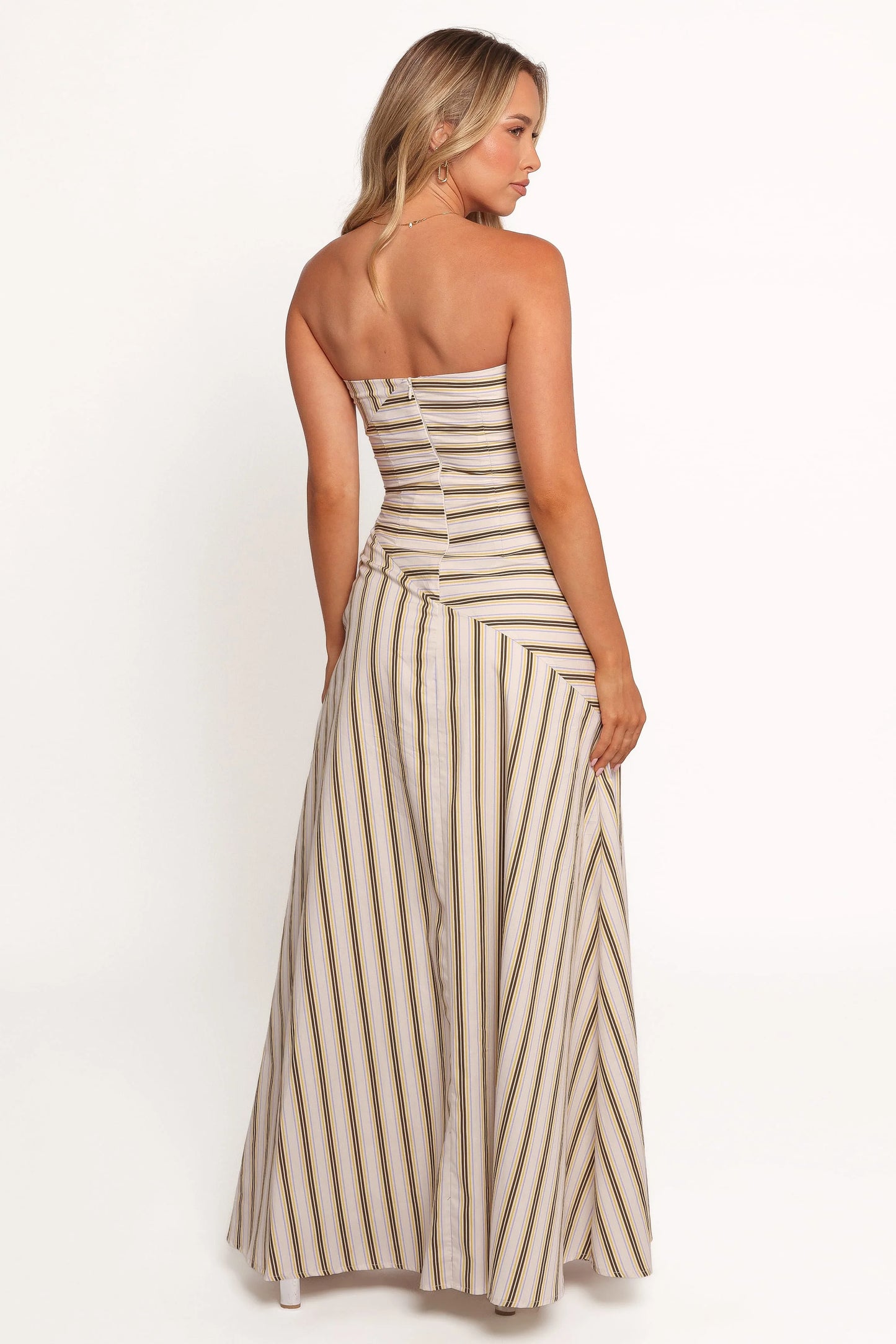 Maliah Maxi Dress - Vory Stripe