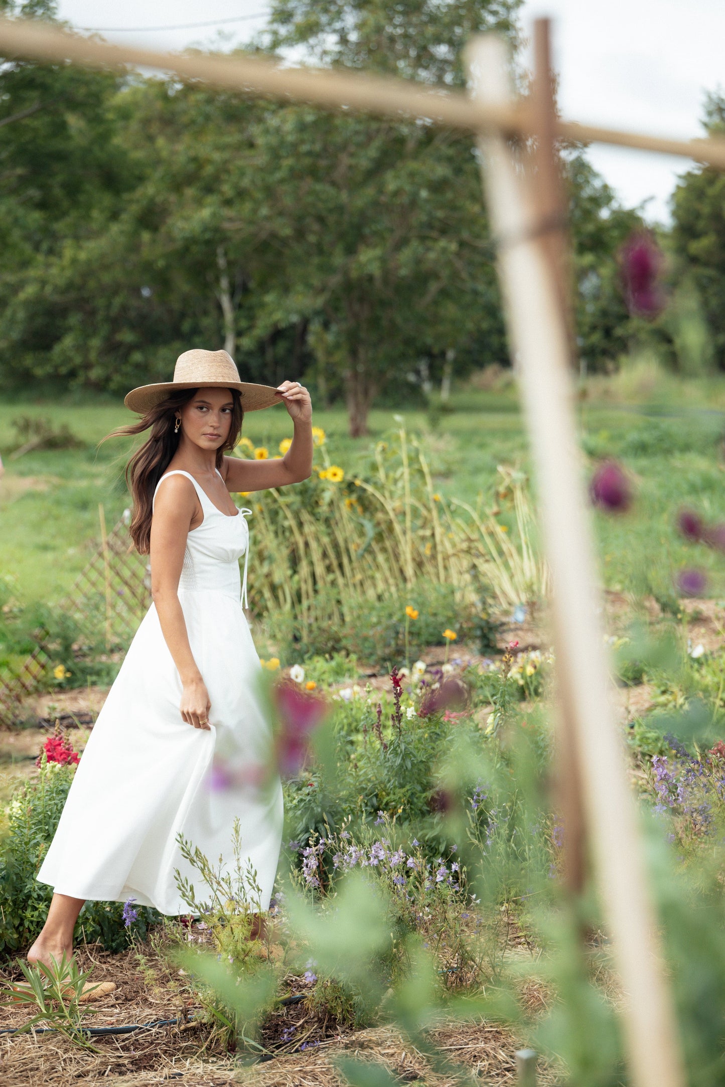 Kinslee Midi Dress - White