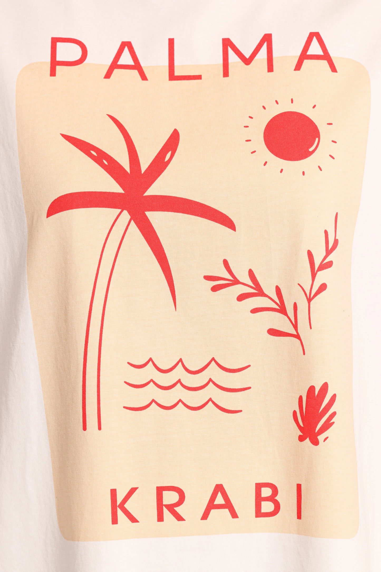 Krabi Beach Graphic Tee - White