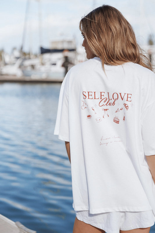 Runa Self Love Graphic Tee - White