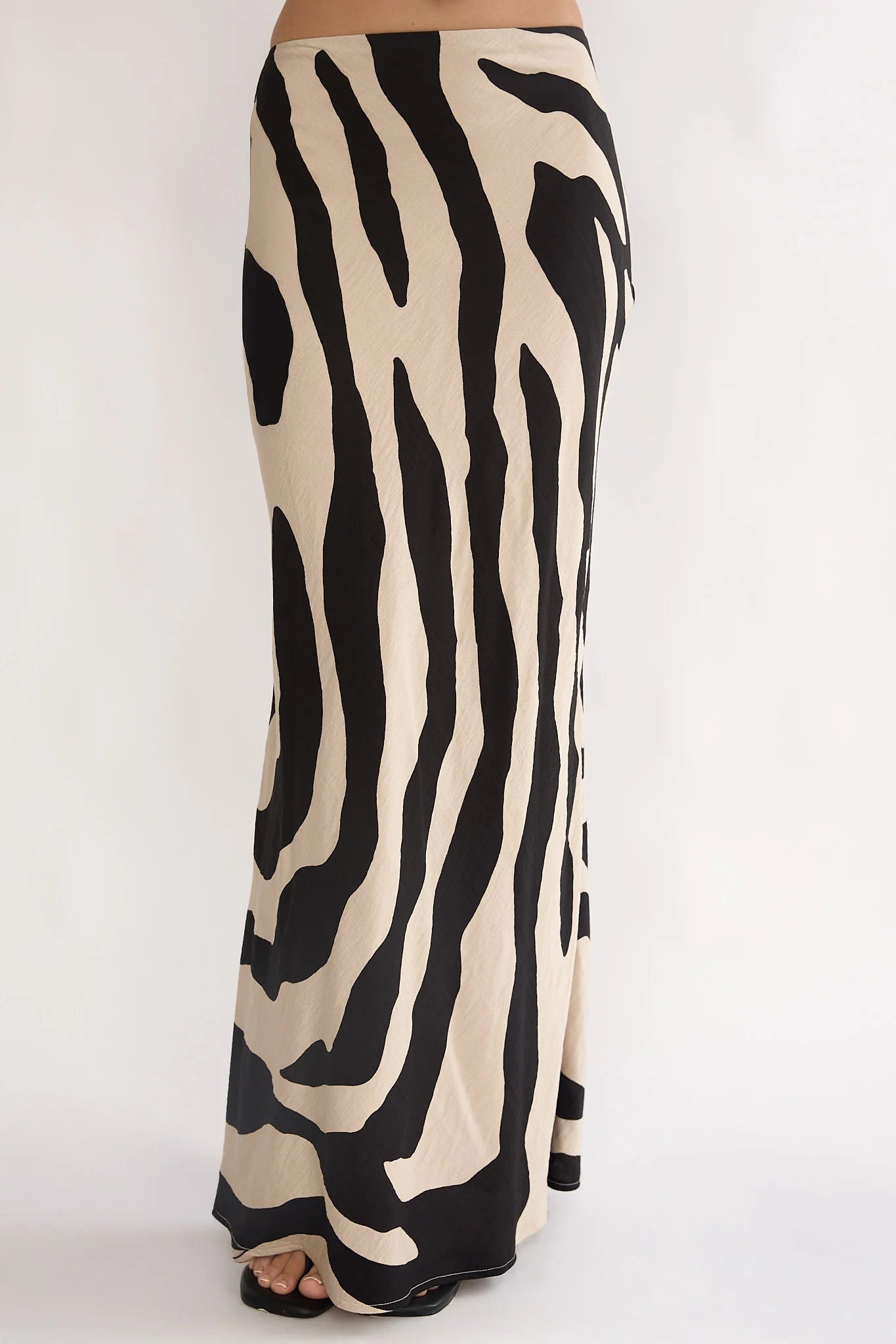 Blythe Maxi Skirt Zebra Black