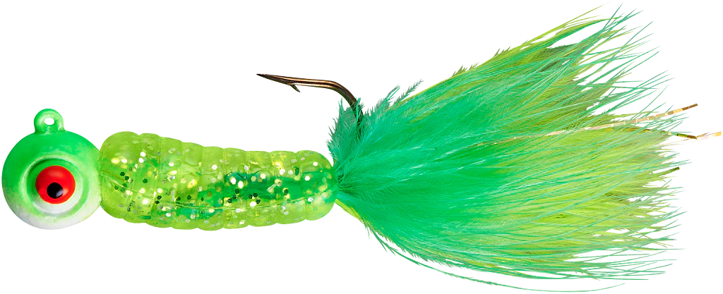 Lindy Fuzz-E-Grub Pre-Rigged Hair Tail Soft Grub 2 pack