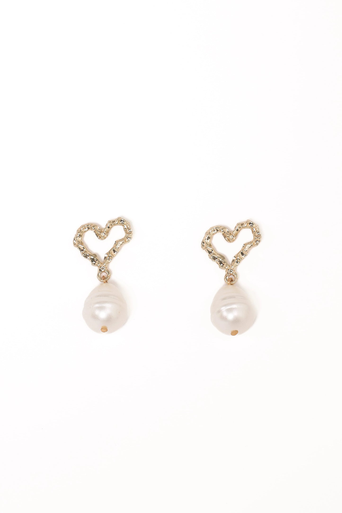 Solana Earrings - Gold Pearl