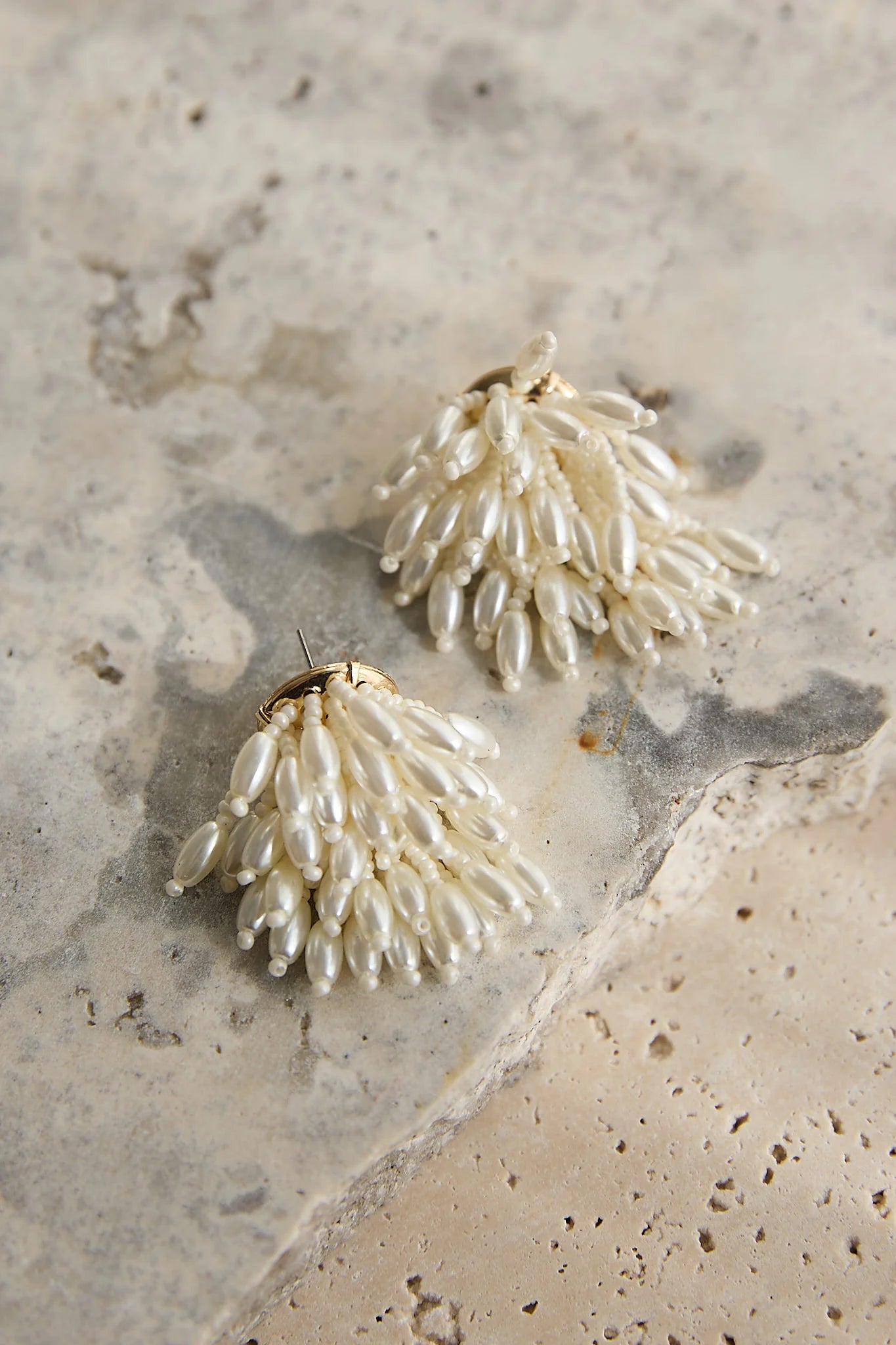 Rayn Cluster Earrings Pearl