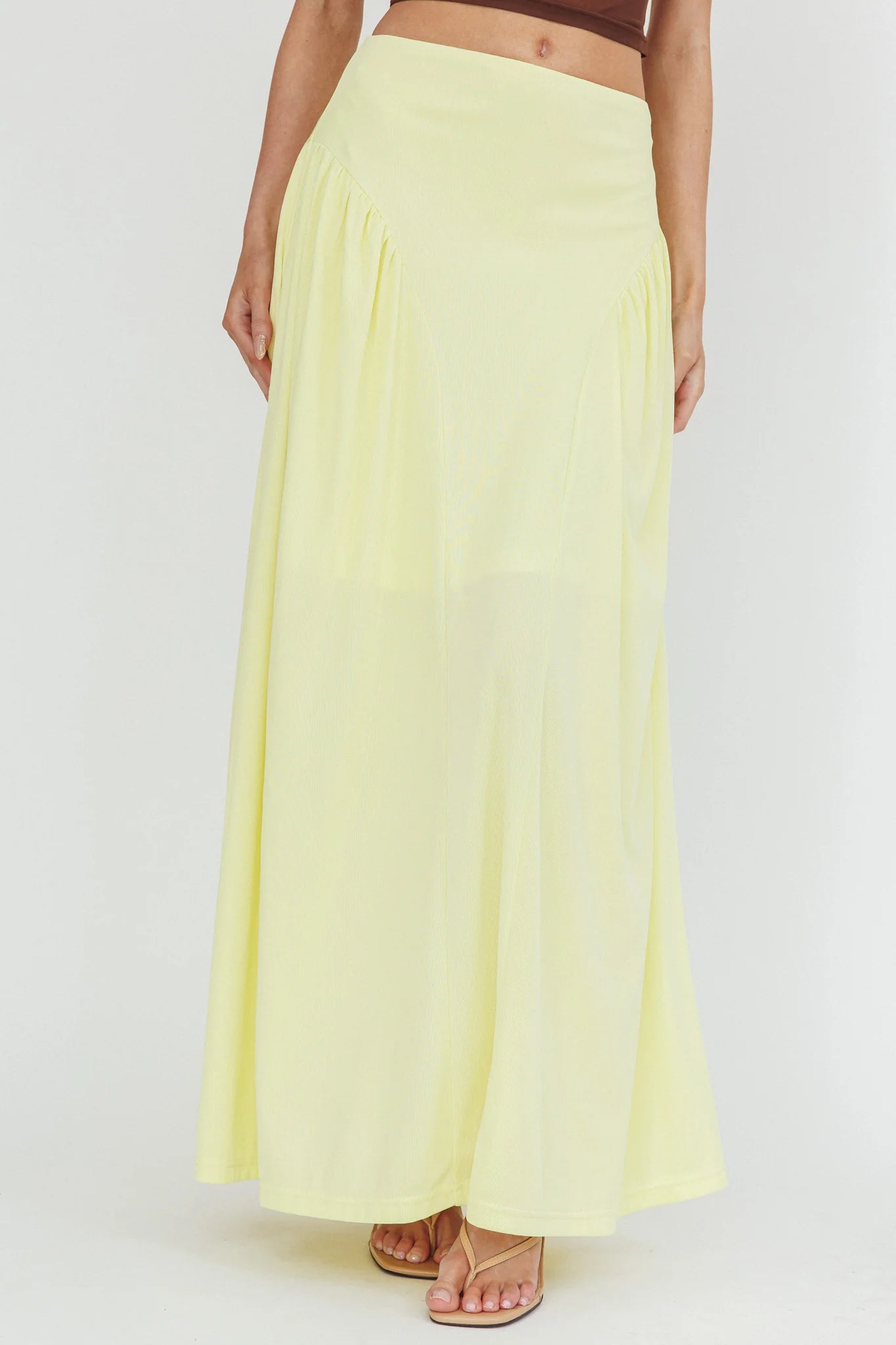 Daysun Gathered Panel Maxi Skirt Butter