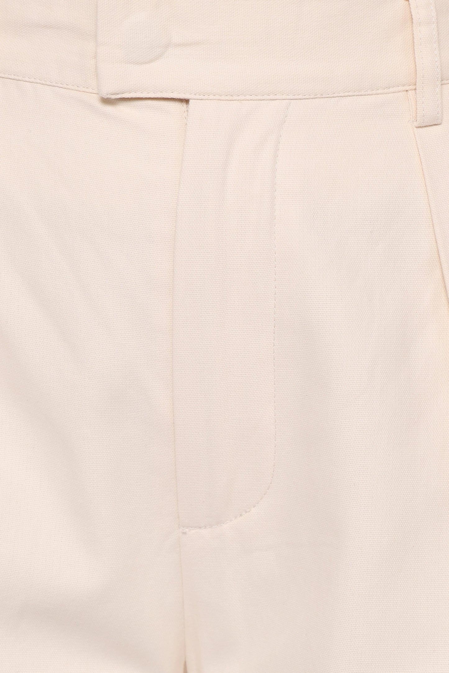 Asher Tie Detail Tapered Leg Pants - Cream