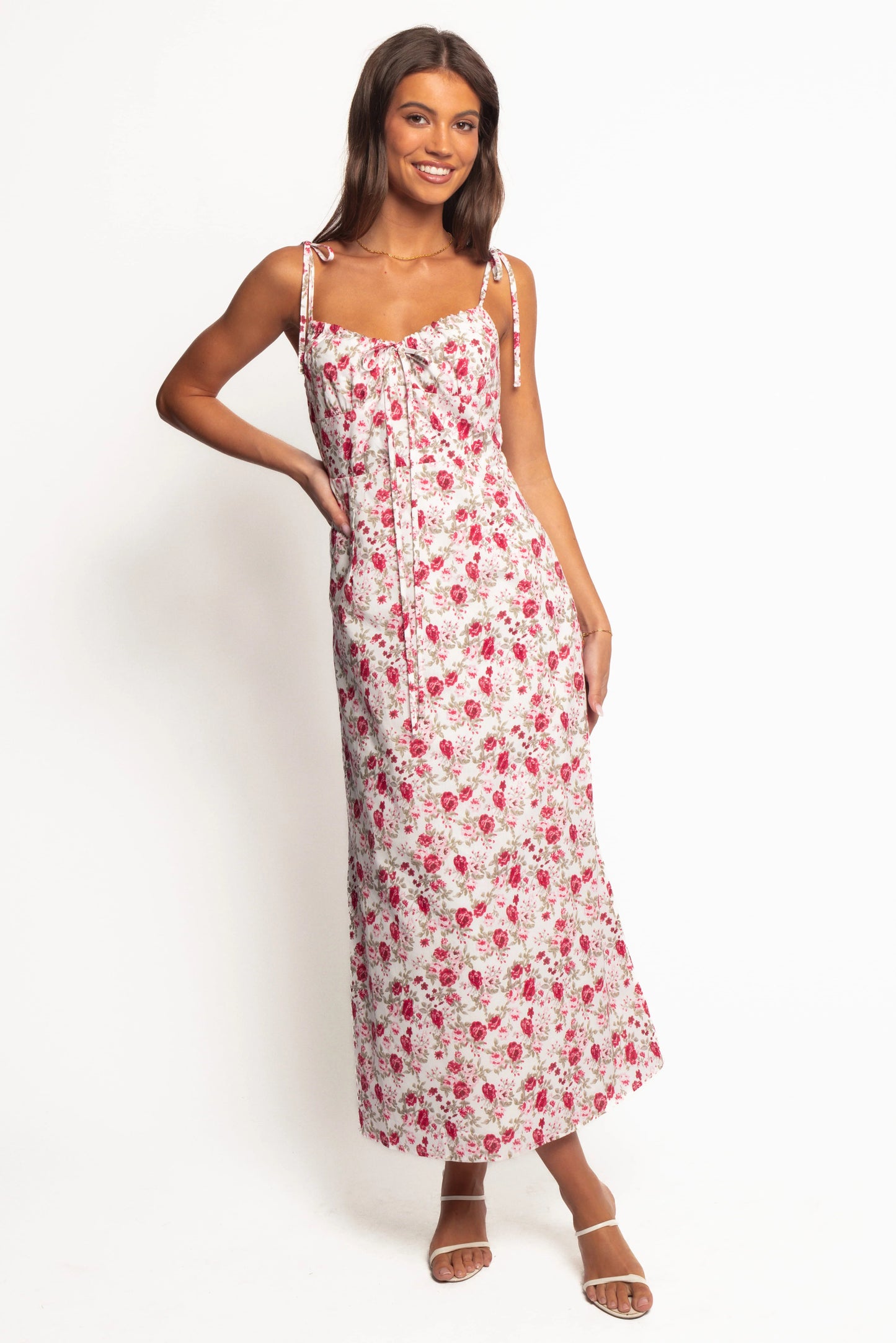 Imelda Midi Dress - Rose Print