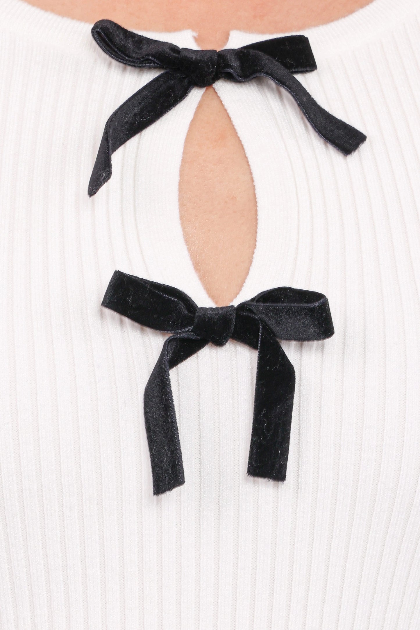 Elba Knit Top - White