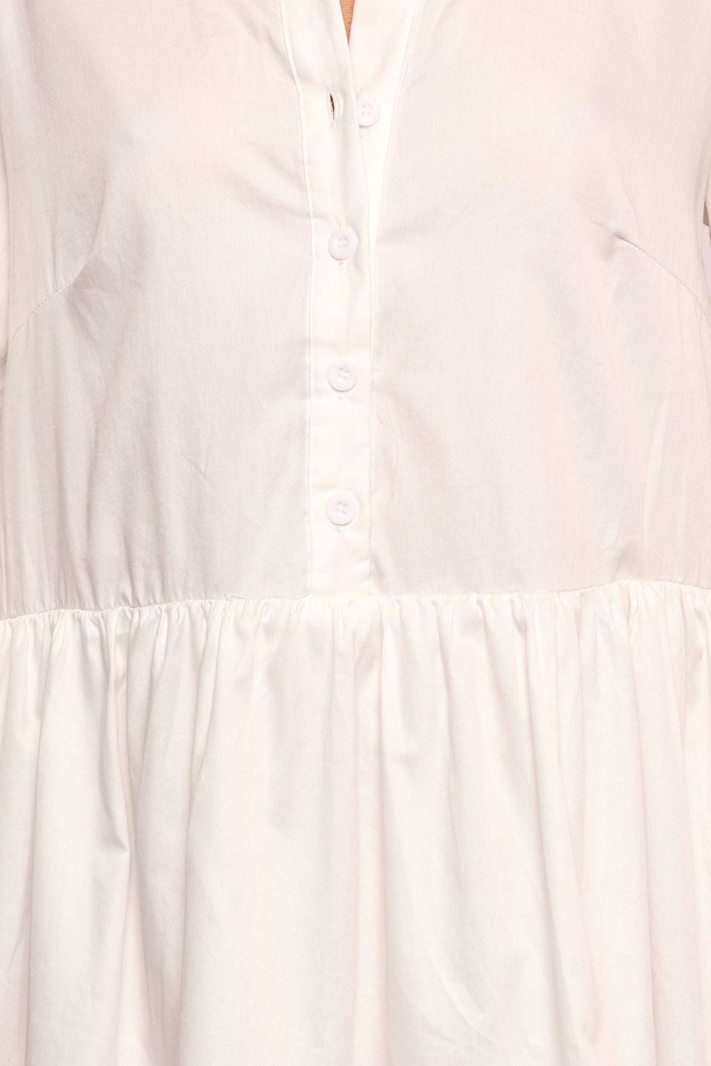 Carlotta Long Sleeve Mini Dress - White