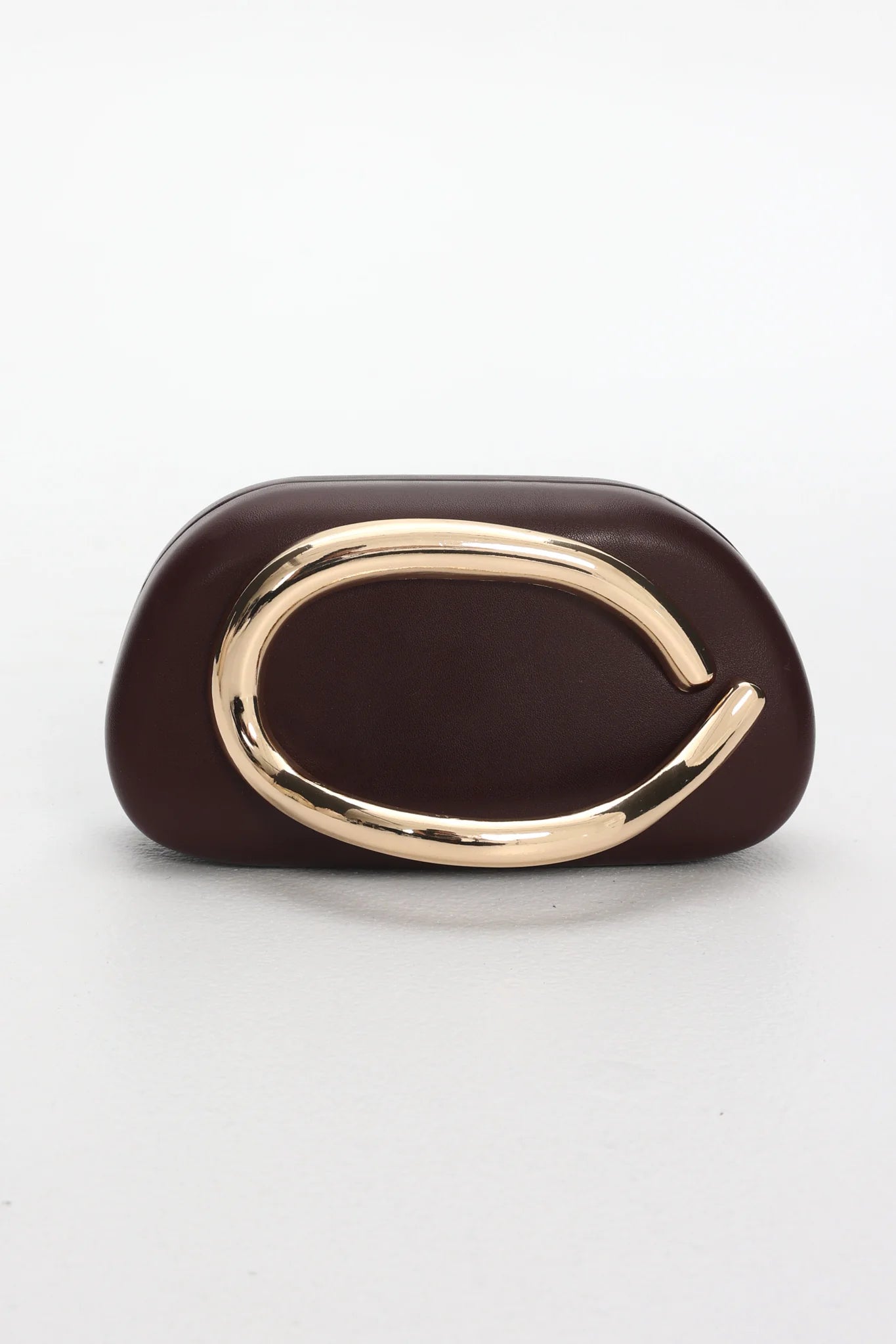 Amarita Gold Handle Clutch Wine