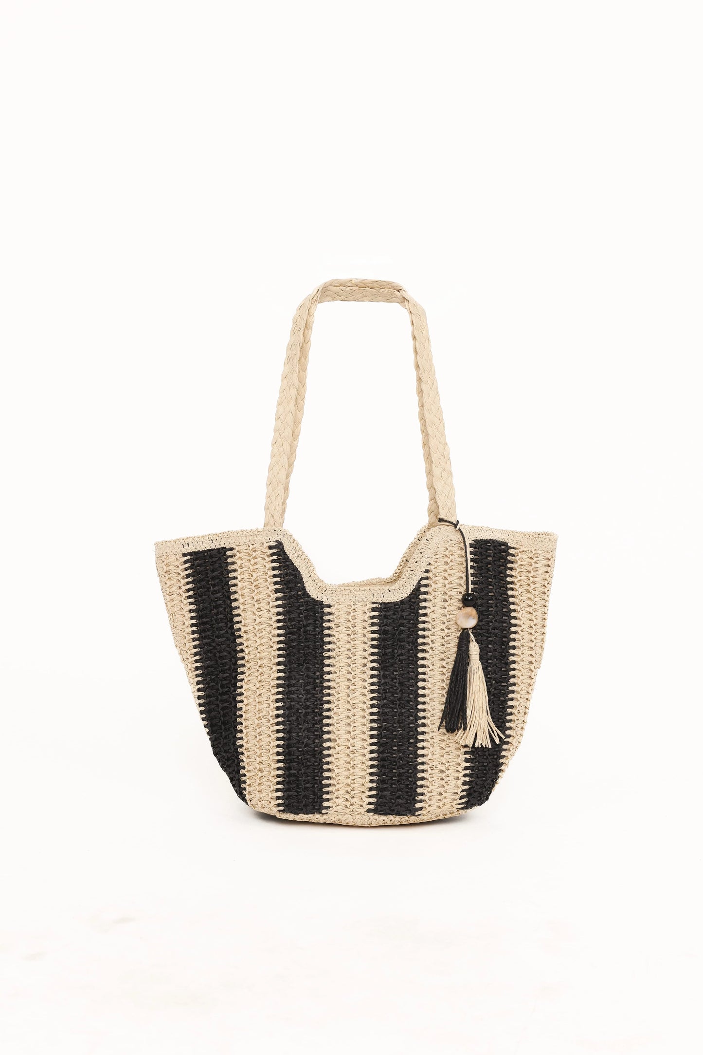 Sherrie Tote Bag - Beige/Black
