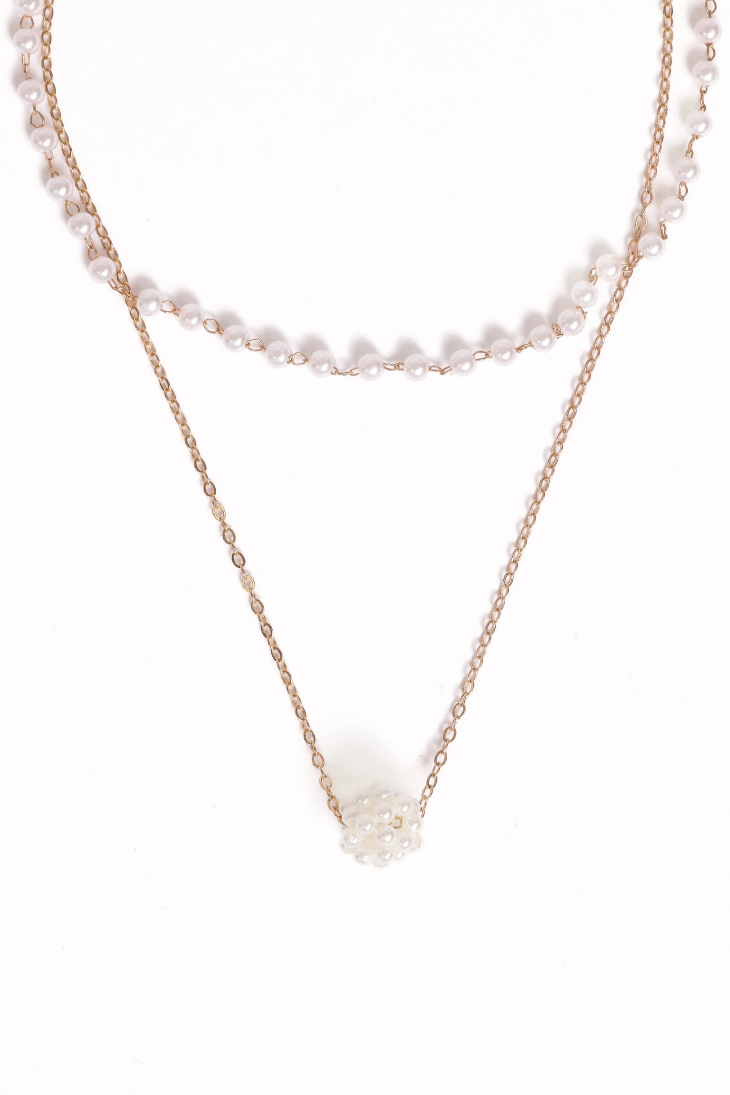 Viola Necklace Set - Pearl/Gold