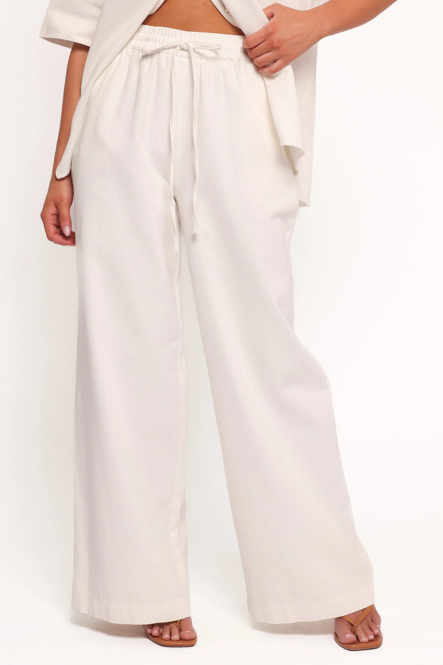 Odelia Denim Pant - Off White