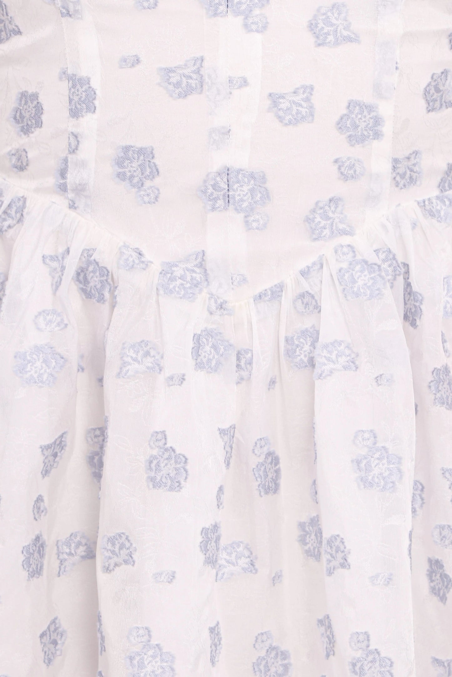 Arianne Mini Dress - White/Blue Floral