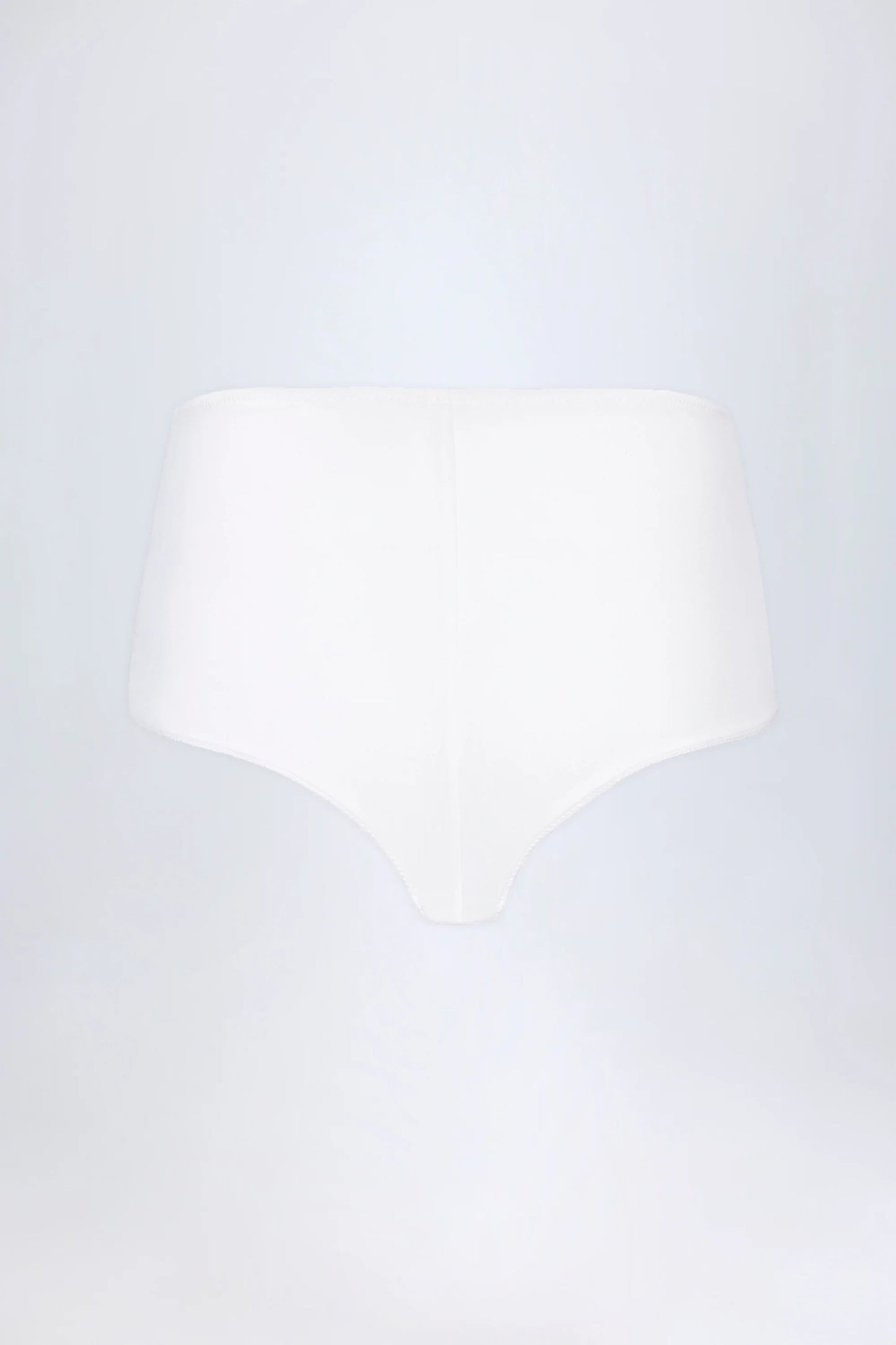 Slinky Jersey Low-Rise Hotpants in White