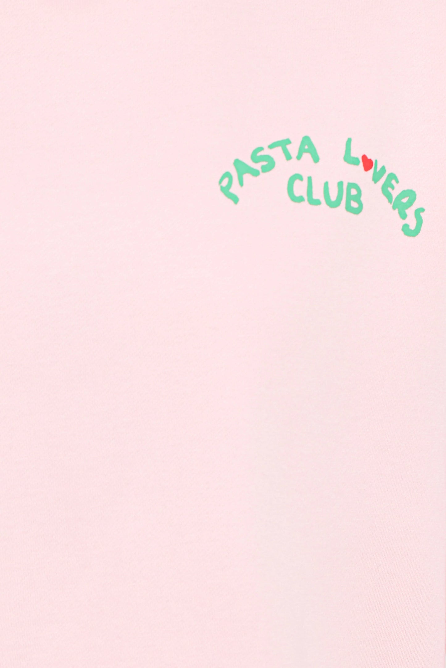 Pasta Lovers Club Graphic Sweater - Pink