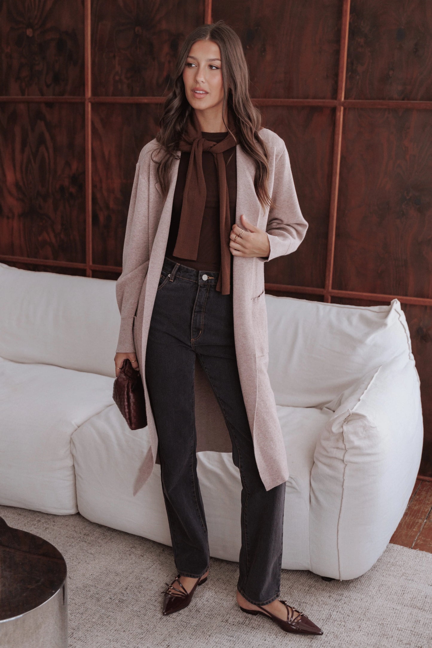 Venda Coatigan - Light Brown