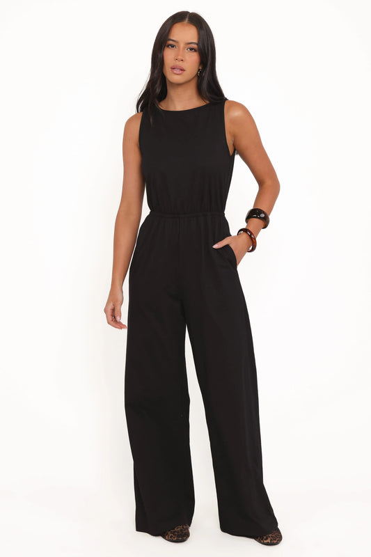 Sansa Stretch Jumpsuit - Black