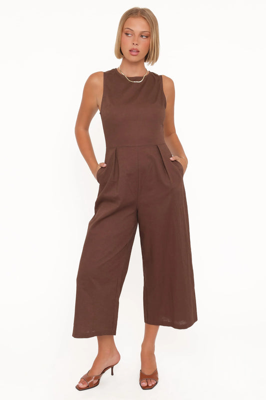 Ester Jumpsuit - Chocolate