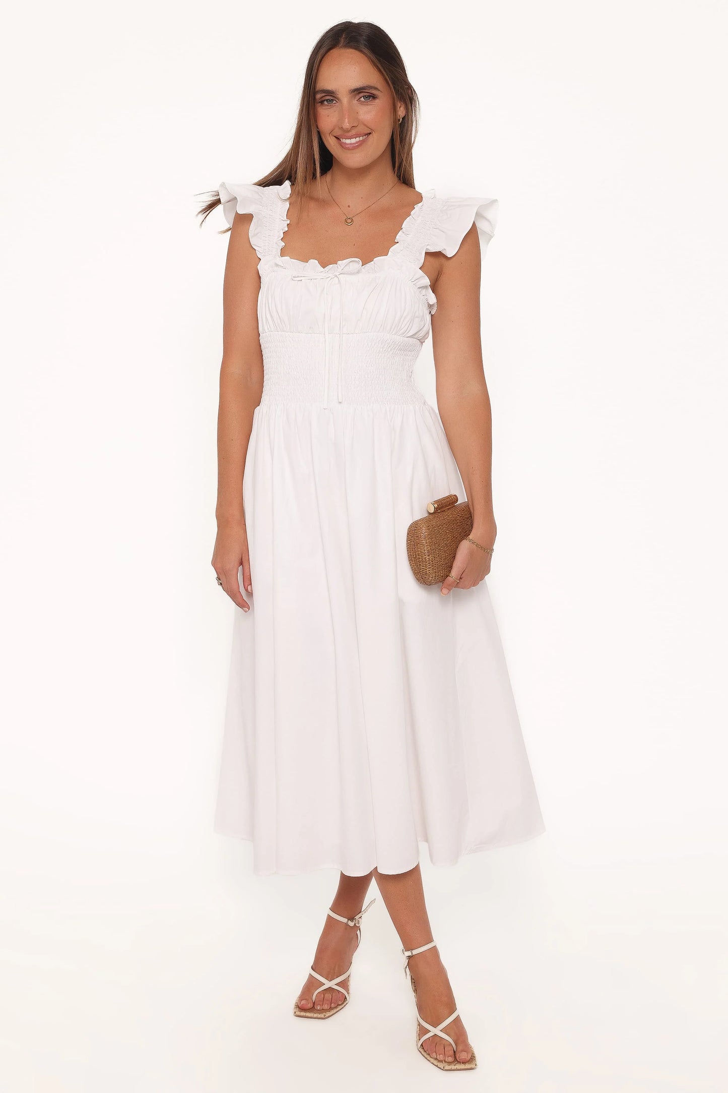 Bronte Midi Dress - White