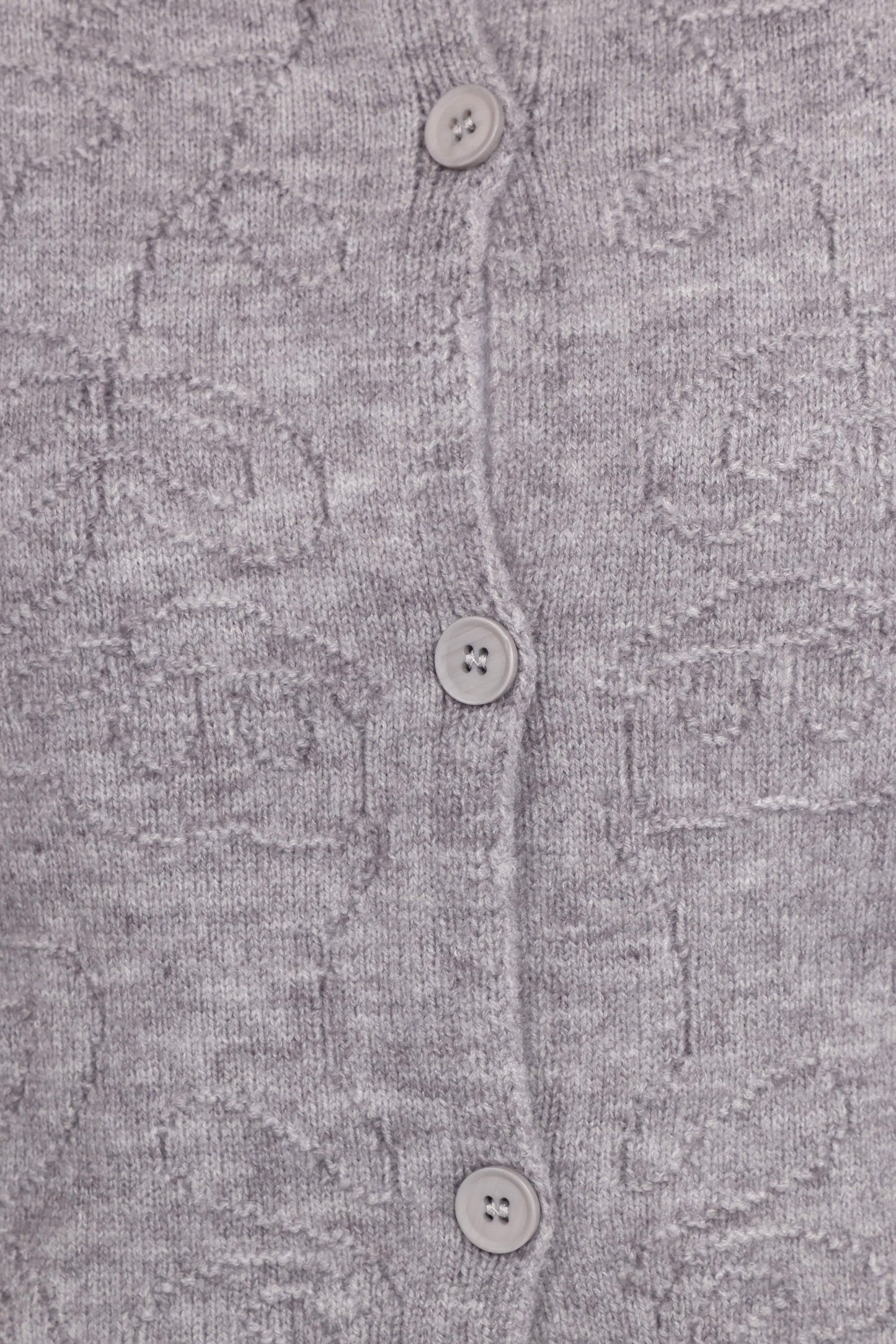 Fauna Tonal Floral Cardigan - Heather Grey