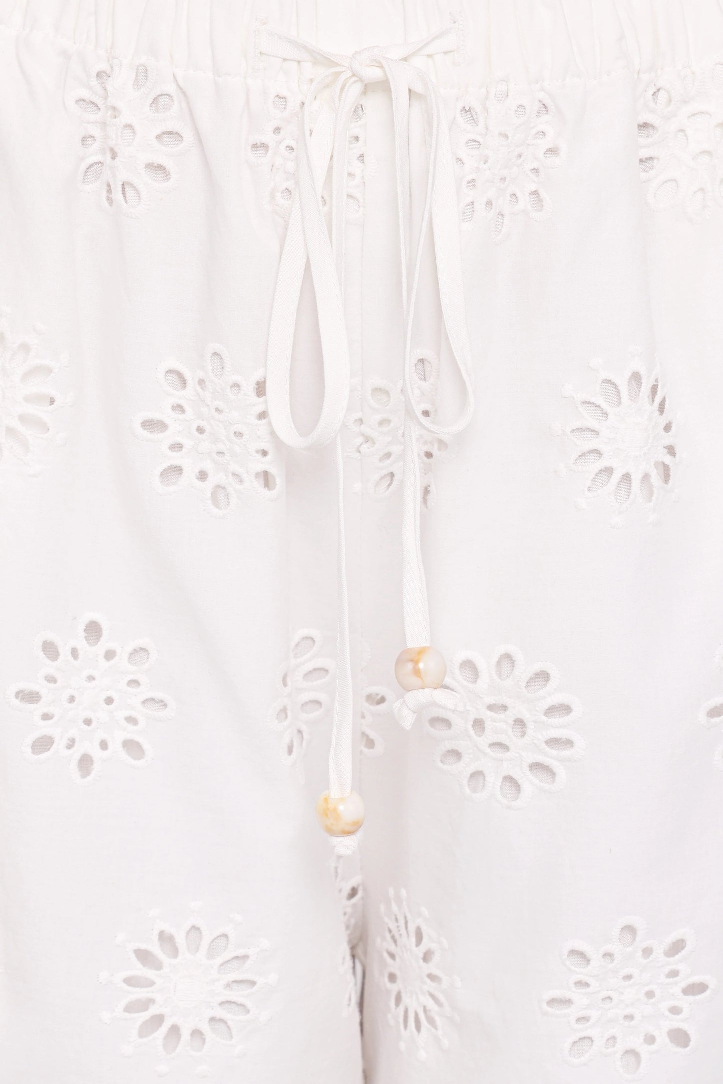 Wren Pant - White Broderie