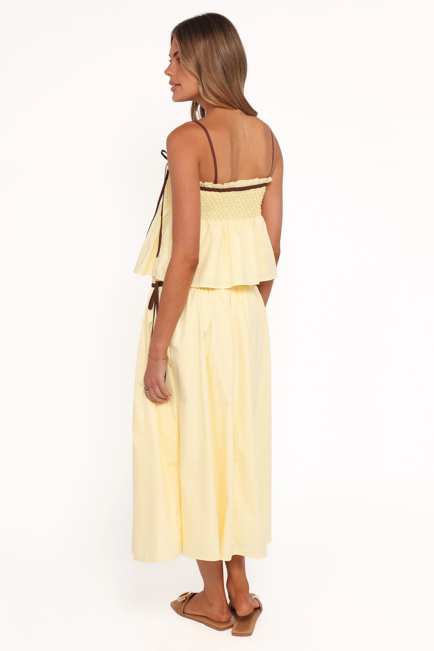 Orielle Maxi Skirt - Lemon