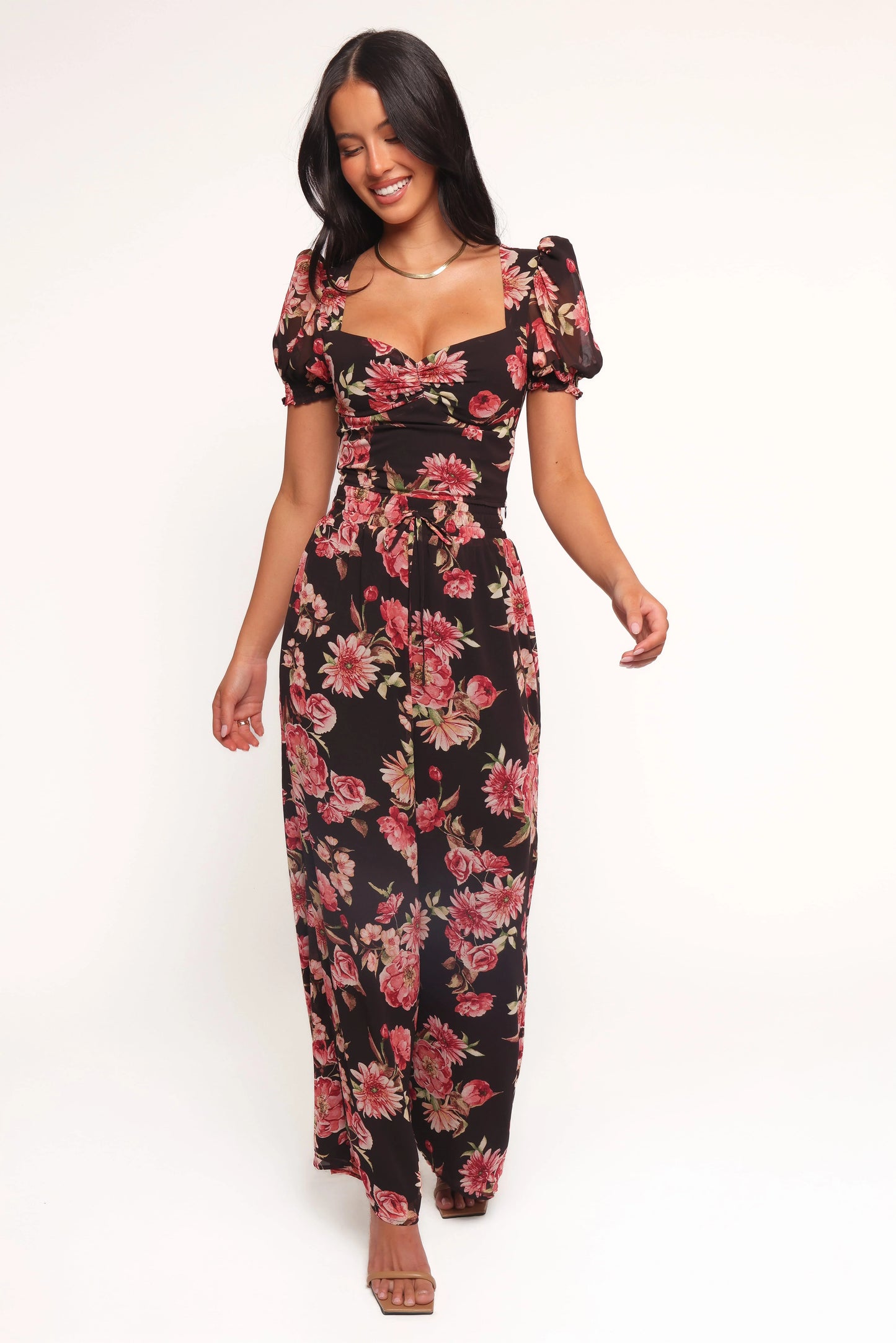 Estie Pants - Black Floral