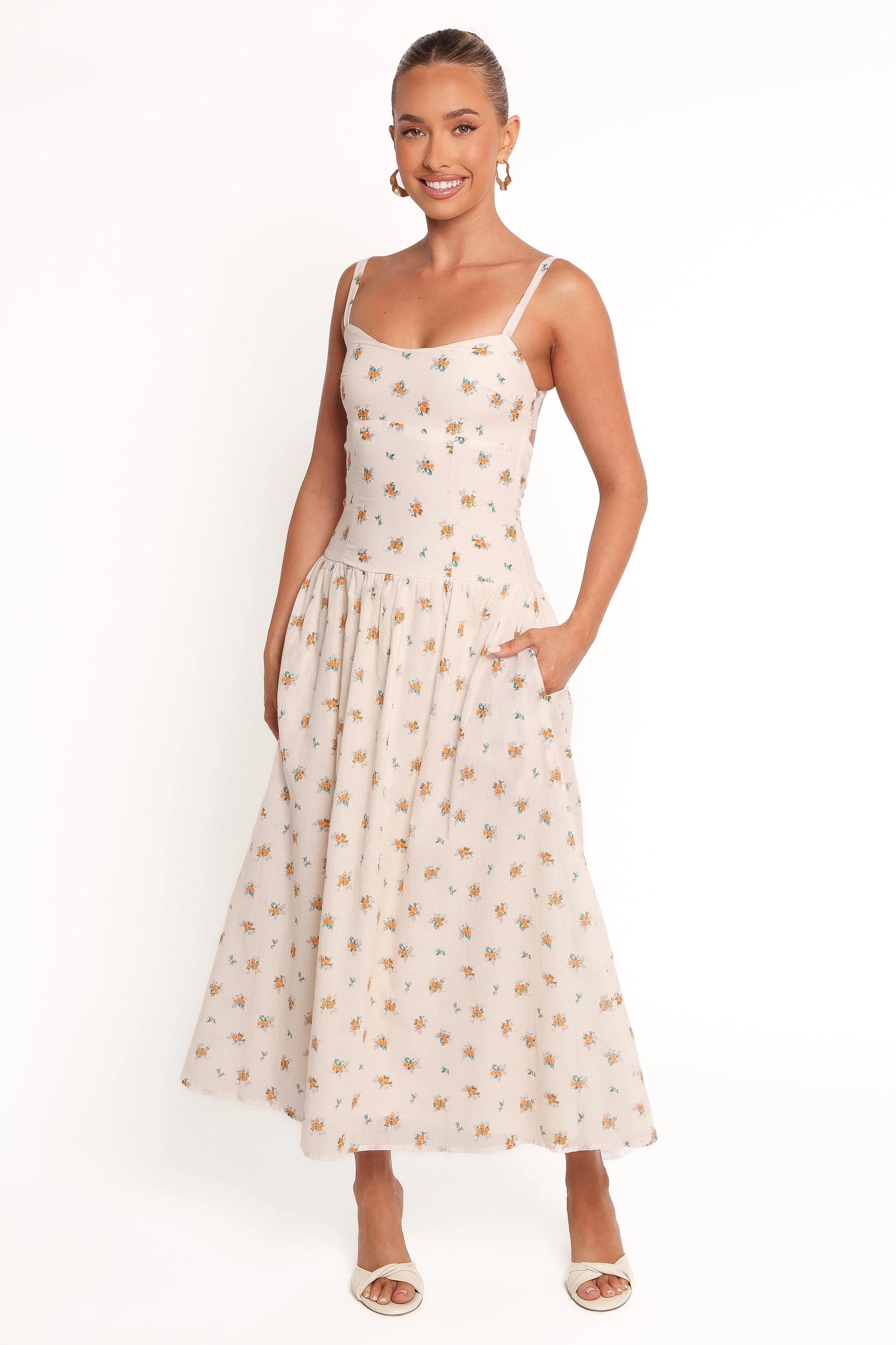 Oakley Maxi Dress - Yellow Floral