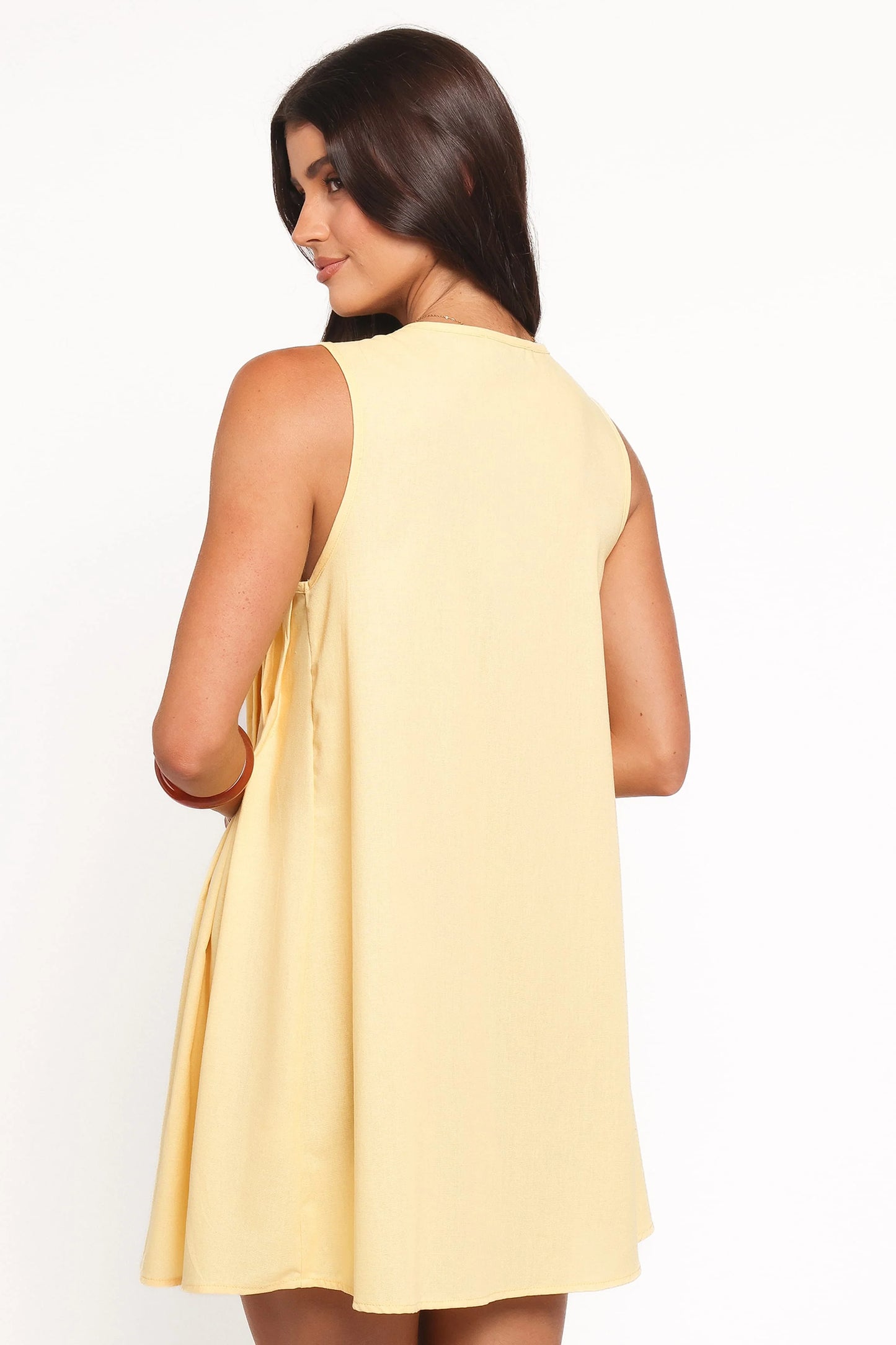 Madeline Mini Dress - Butter Yellow