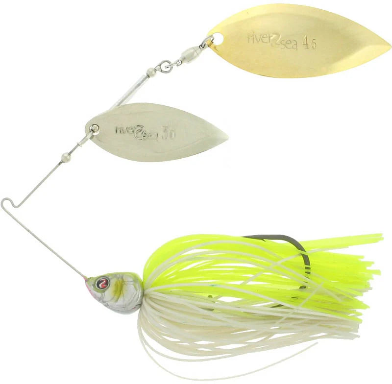 River2Sea Ish Monroe Bling Double Willow Spinnerbait 3/8 oz.