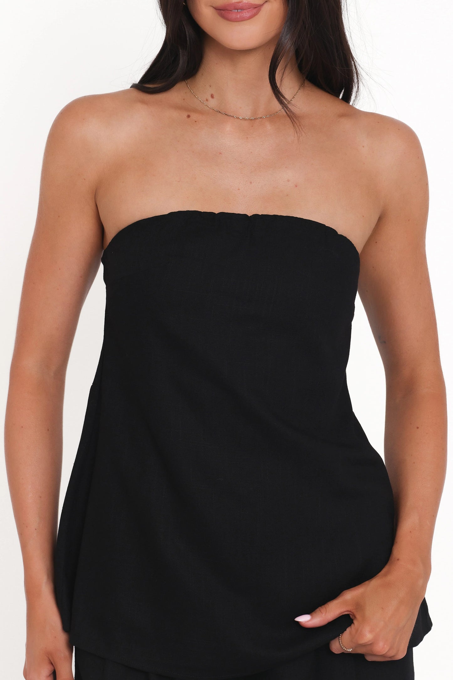 Rosemarie Strapless Top - Black