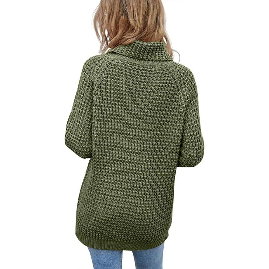 Women’s Soft Cable Knit Turtleneck Sweater