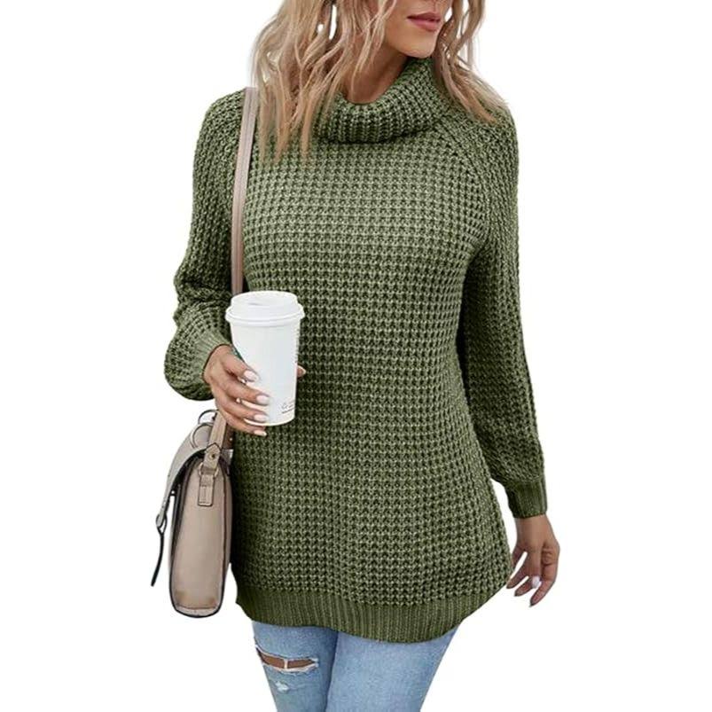 Women’s Soft Cable Knit Turtleneck Sweater