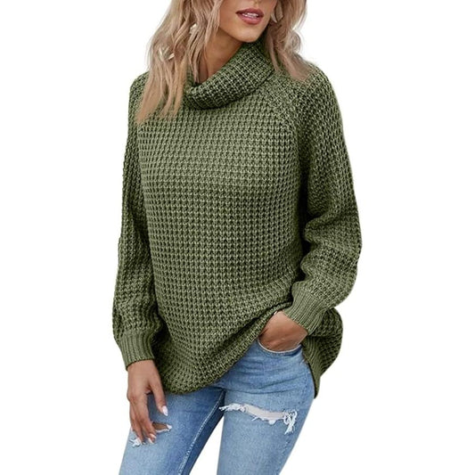 Women’s Soft Cable Knit Turtleneck Sweater