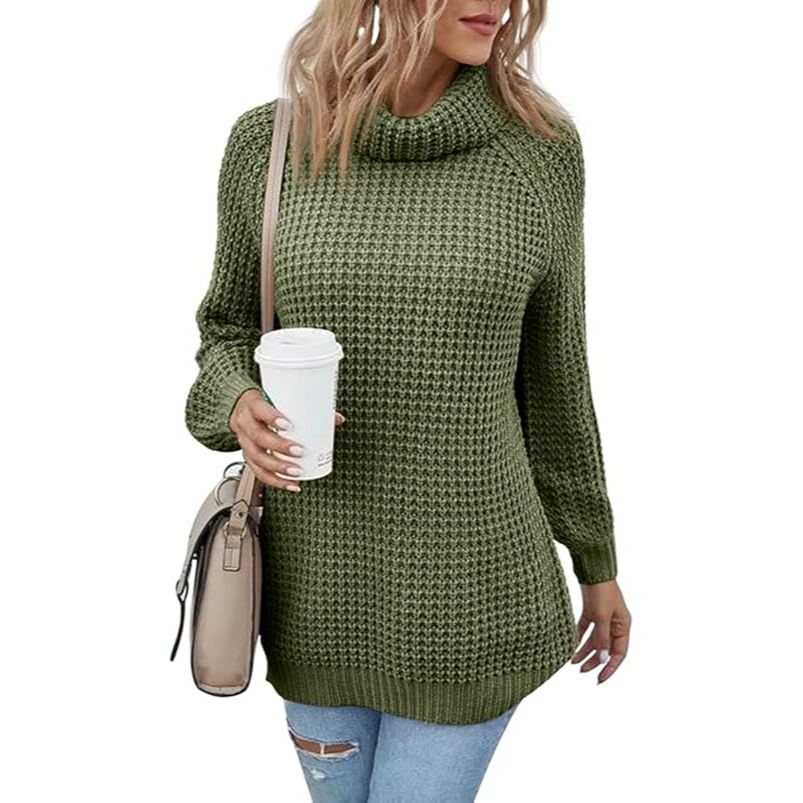 Women’s Soft Cable Knit Turtleneck Sweater