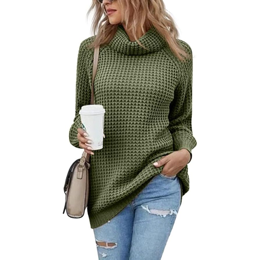 Women’s Soft Cable Knit Turtleneck Sweater