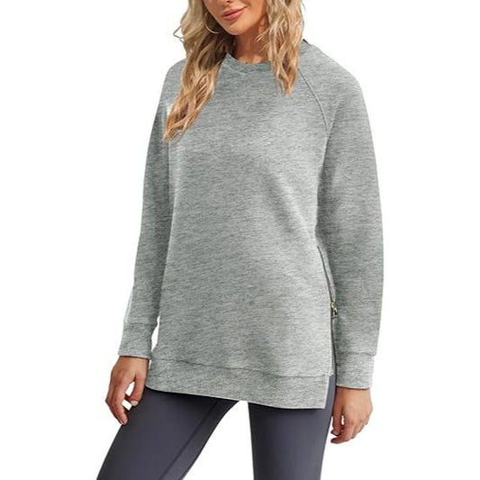 Women’s Soft Brushed Long Sleeve Pullover Sweatshirt