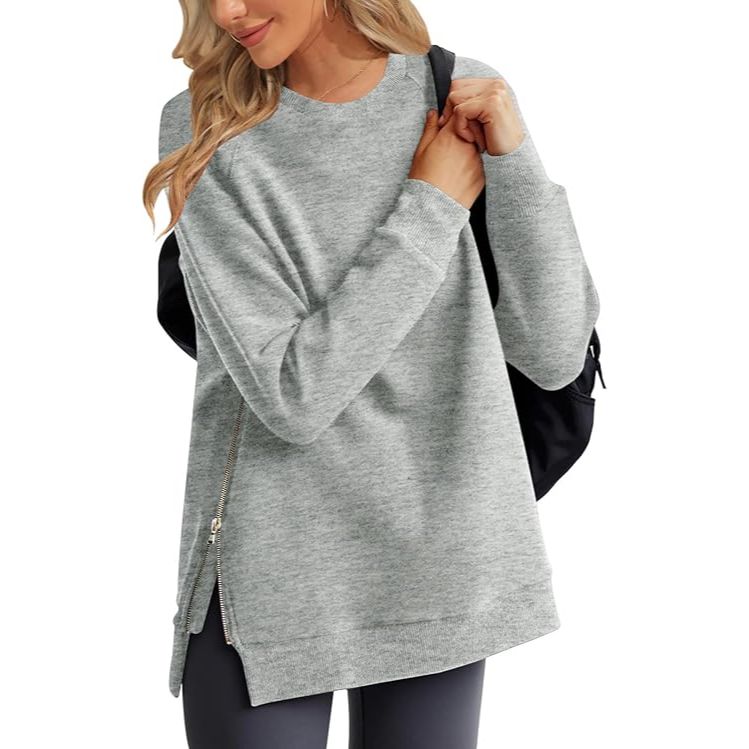 Women’s Soft Brushed Long Sleeve Pullover Sweatshirt